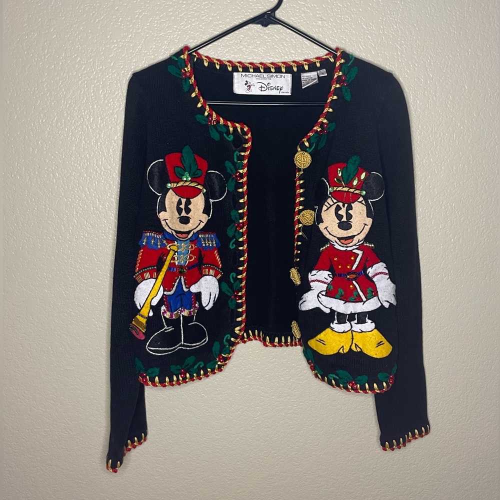 Vintage 1996 Michael Simon Disney Collab Christmas Cardigan Size Small (Women’s)